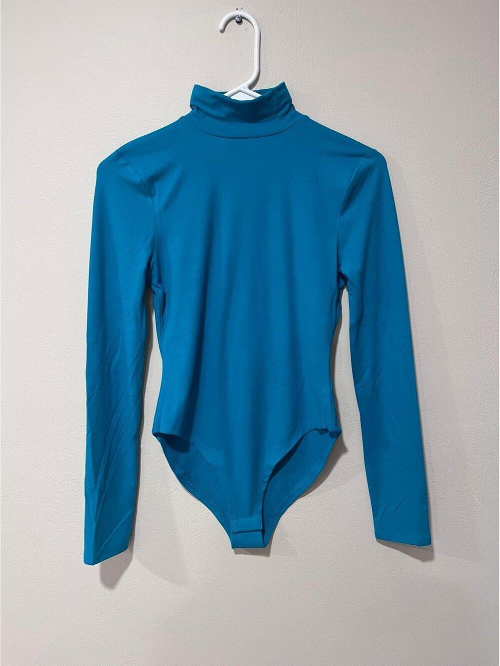Zenana Teal Long Sleeved Bodysuit - Size Small - NWT